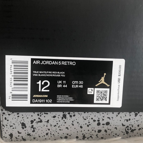 ‼️SOLD‼️NIKE AIR JORDAN 5 FIRE RED SNEAKERS - Picture 7 of 8